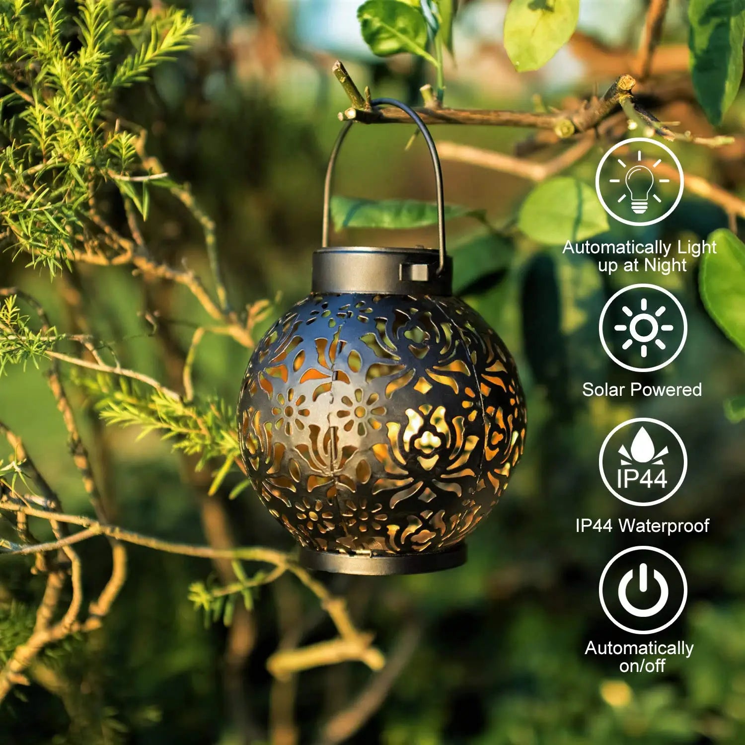 Magical Solar Garden Lantern – Waterproof Hanging LED Light